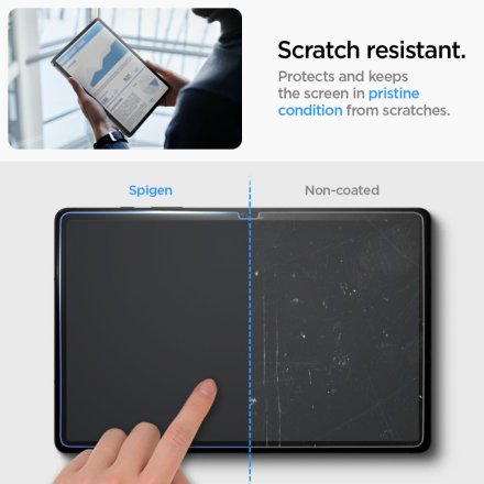 SZKŁO HARTOWANE SPIGEN GLAS.TR ”EZ FIT” GALAXY TAB S10 LITE / S10 FE / S9 FE / S9 11.0 X400 / X406B / X510 / X516B / X520 / X526