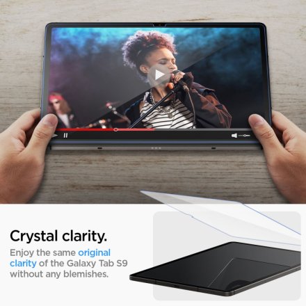 SZKŁO HARTOWANE SPIGEN GLAS.TR ”EZ FIT” GALAXY TAB S10 LITE / S10 FE / S9 FE / S9 11.0 X400 / X406B / X510 / X516B / X520 / X526