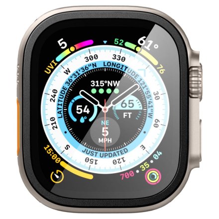 SZKŁO HARTOWANE SPIGEN GLAS.TR SLIM PRO APPLE WATCH ULTRA 1 / 2 (49 MM) BLACK