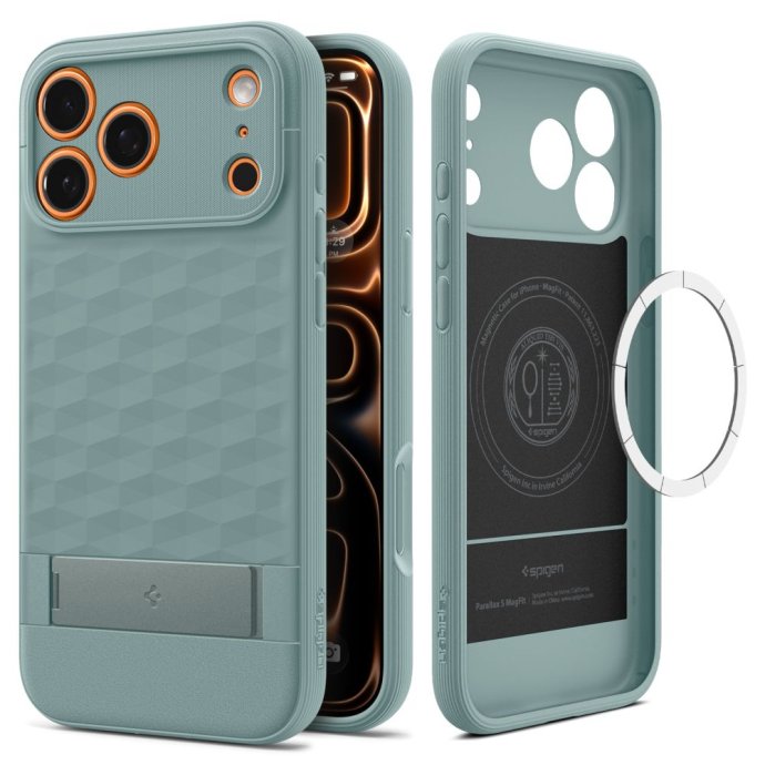 SPIGEN PARALLAX ”S” MAG MAGSAFE IPHONE 17 PRO SAGE GREEN