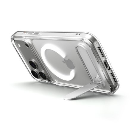 SPIGEN ULTRA HYBRID ”S” MAG MAGSAFE IPHONE 17 PRO CLEAR/WHITE