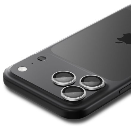 OSŁONA APARATU SPIGEN OPTIK PRO GLAS.TR ”EZ FIT” CAMERA PROTECTOR 2-PACK IPHONE 16 PRO / MAX / 17 PRO / MAX SILVER