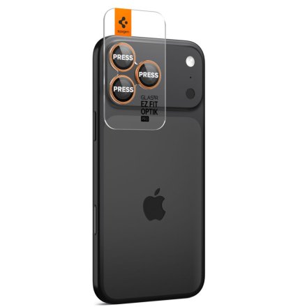 OSŁONA APARATU SPIGEN OPTIK PRO GLAS.TR ”EZ FIT” CAMERA PROTECTOR 2-PACK IPHONE 16 PRO / MAX / 17 PRO / MAX ORANGE