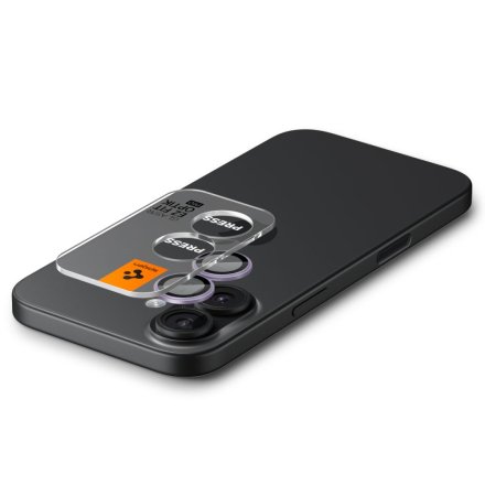 OSŁONA APARATU SPIGEN OPTIK PRO GLAS.TR ”EZ FIT” CAMERA PROTECTOR 2-PACK IPHONE 16 / 16 PLUS / 17 PURPLE