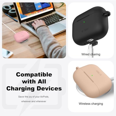 TECH-PROTECT SILICONE HOOK APPLE AIRPODS PRO 3 BLACK
