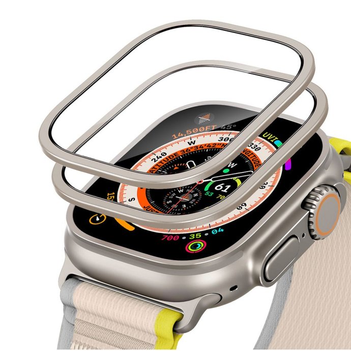 SZKŁO HARTOWANE ESR ARMORITE TEMPERED GLASS 2-PACK APPLE WATCH ULTRA 1 / 2 / 3 (49 MM) TITANIUM
