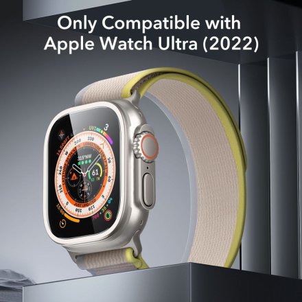 SZKŁO HARTOWANE ESR ARMORITE TEMPERED GLASS 2-PACK APPLE WATCH ULTRA 1 / 2 / 3 (49 MM) TITANIUM