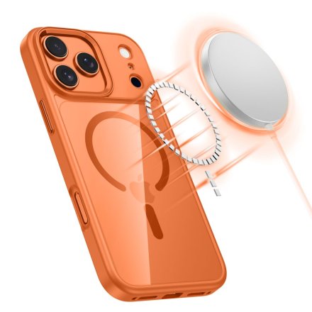 TECH-PROTECT MAGMAT MAGSAFE IPHONE 17 PRO COSMIC ORANGE/CLEAR