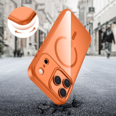 TECH-PROTECT MAGMAT MAGSAFE IPHONE 17 PRO COSMIC ORANGE/CLEAR
