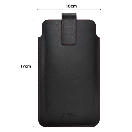 TECH-PROTECT SM65 UNIVERSAL PHONE POUCH 6.0-6.9 INCH BLACK/RED