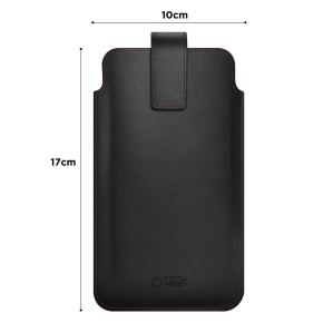 TECH-PROTECT SM65 UNIVERSAL PHONE POUCH 6.0-6.9 INCH BLACK/RED