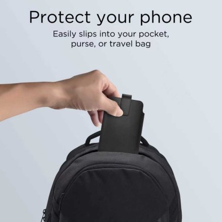 TECH-PROTECT SM65 UNIVERSAL PHONE POUCH 6.0-6.9 INCH BLACK/RED