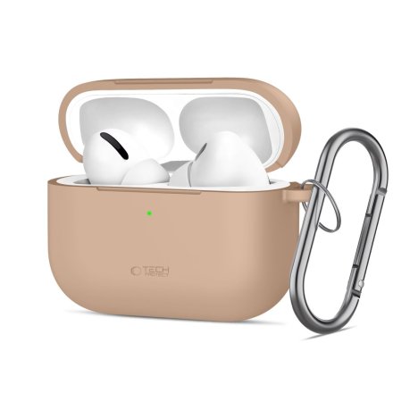 TECH-PROTECT SILICONE HOOK APPLE AIRPODS PRO 3 CAFFE LATTE