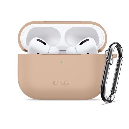 TECH-PROTECT SILICONE HOOK APPLE AIRPODS PRO 3 CAFFE LATTE