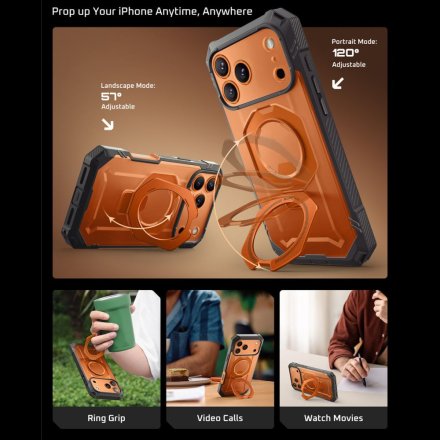 SUPCASE UB GRIP PRO MAG MAGSAFE IPHONE 17 PRO MAX CORAL