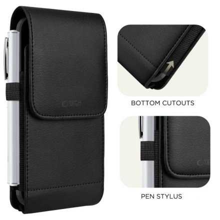 TECH-PROTECT SM75 UNIVERSAL PHONE HOLSTER POUCH 5.8-6.8 INCH BLACK