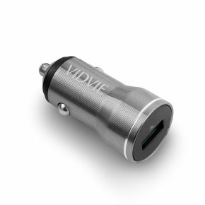 Ładowarka samochodowa VIDVIE CC536 1xUSB QC 3.0 18W srebrny