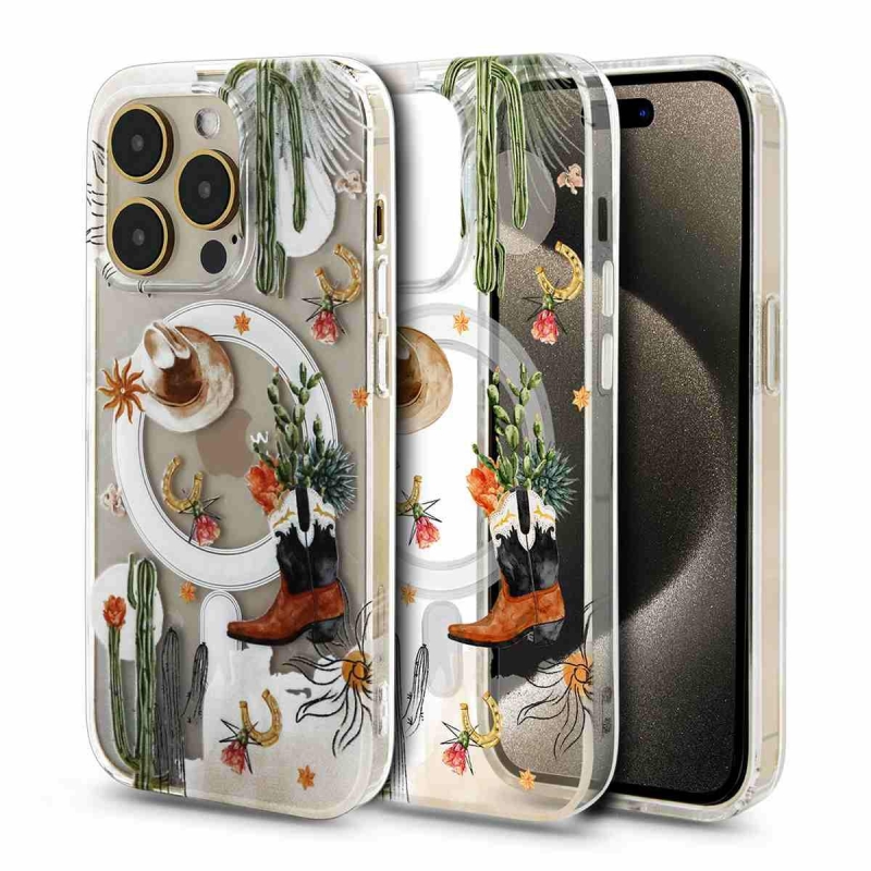 Etui MAGSAFE PRINT für Samsung S24+ Wildwest