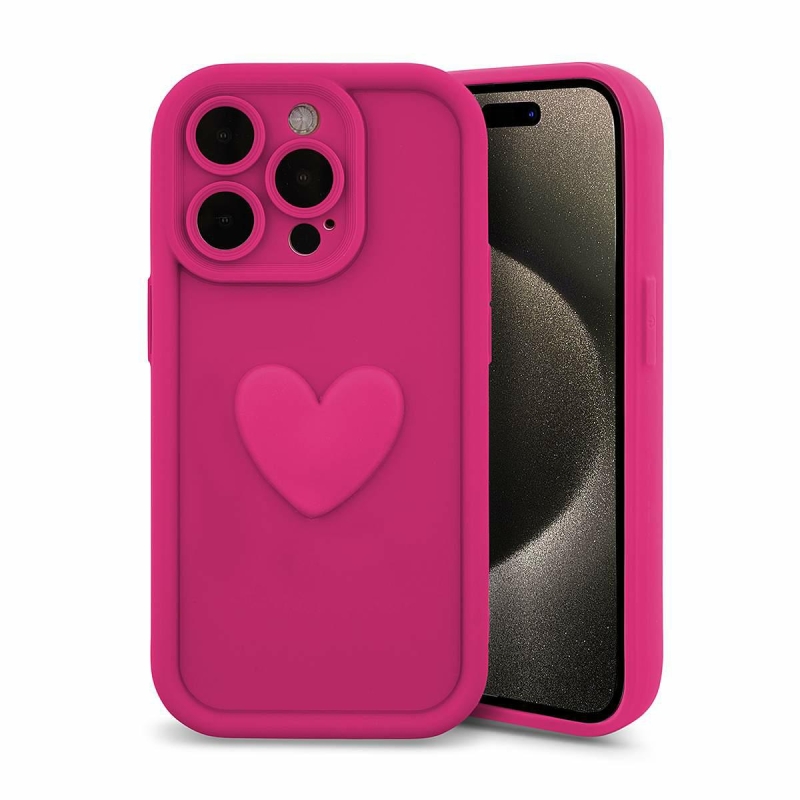 Case HEARTS for Samsung M35 5G fuchsia