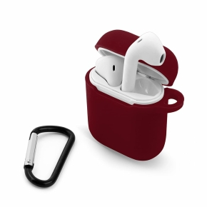 etui do apple airpods i ii burgund 2