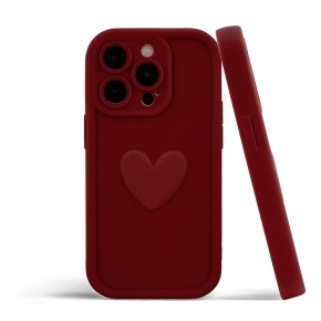 etui hearts bordowy 3