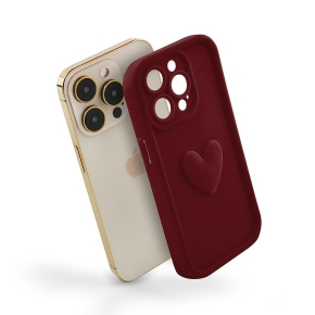 etui hearts bordowy 4