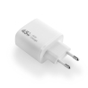 Travel charger VIDVIE PLE261 3A 45W GaN 2xType-C+Type-C/iPhone cable white