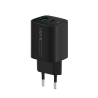 Travel charger VIDVIE PLE248 3A PD20W USB+Type-C+cable USB/Micro black