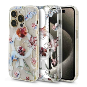 Case MAGSAFE PRINT for iPhone 15 PRO MAX flora