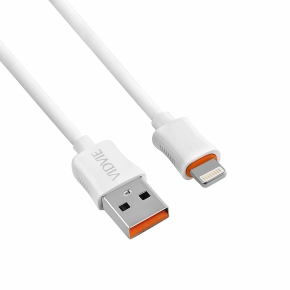 Kabel VIDVIE CB443-2 USB/iPhone 2.4A, 2m biały
