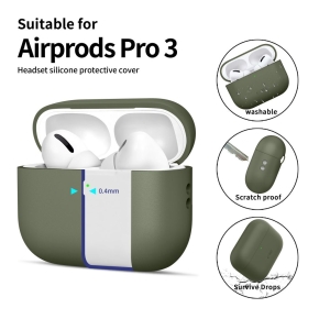 TECH-PROTECT SILICONE APPLE AIRPODS PRO 3 OLIVE GREEN