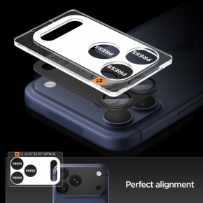 OSŁONA APARATU SPIGEN OPTIK PRO XL GLAS.TR ”EZ FIT” CAMERA PROTECTOR IPHONE 17 PRO BLACK