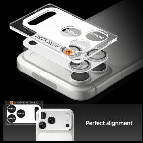 OSŁONA APARATU SPIGEN OPTIK PRO XL GLAS.TR ”EZ FIT” CAMERA PROTECTOR IPHONE 17 PRO MAX SILVER