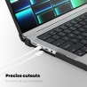TECH-PROTECT SMARTSHELL PRO MACBOOK PRO 14 M1 / M2 / M3 / M4 / M5 2021-2025 BLACK/CLEAR