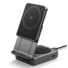 SPIGEN ESSENTIAL EF302MOQ Qi2.2 2IN1 MAGNETIC MAGSAFE WIRELESS CHARGER BLACK