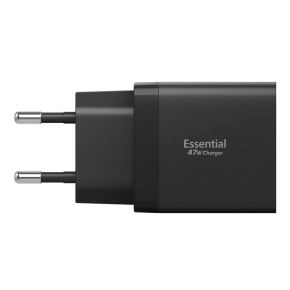 SPIGEN ESSENTIAL EE472EU 2-PORT NETWORK CHARGER 47W BLACK