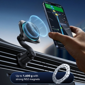 ESR OMNILOCK CRYOBOOST MAGNETIC MAGSAFE VENT CAR MOUNT WIRLESSS CHARGER QI2.2 25W BLACK