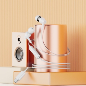 sluchawki z kablem vidvie hs684 typec bialy 10