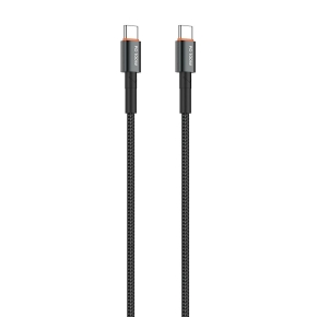 Kabel VIDVIE CB4034 Type C/Type C 100W, 1.2m czarny