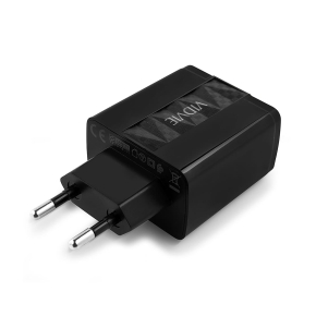 VIDVIE PLE231 Netzladegerät 3xUSB + iPhone-Kabel 3.4A schwarz