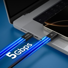 SPIGEN EB10010CC ESSENTIAL TYPE-C CABLE 100W 100CM BLACK