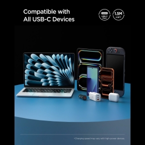 SPIGEN EB10010CC ESSENTIAL TYPE-C CABLE 100W 100CM BLACK