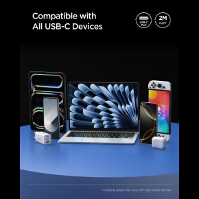 SPIGEN EB10020CC ESSENTIAL TYPE-C CABLE 100W 200CM WHITE