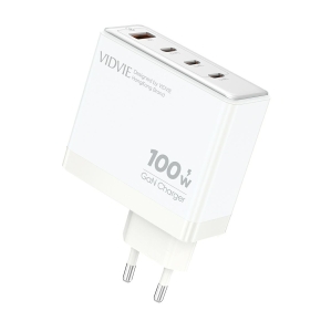 VIDVIE PLE225 Netzladegerät 1xUSB + 3xType C 5A 100W GaN Weiß
