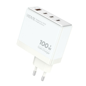 VIDVIE PLE225 Netzladegerät 1xUSB + 3xType C 5A 100W GaN Weiß