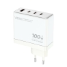 VIDVIE PLE225 Netzladegerät 1xUSB + 3xType C 5A 100W GaN Weiß