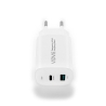 Travel charger VIDVIE PLE248 3A PD 20W  USB+Type-C white