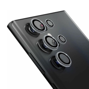 Hartglas für die HD-Kamera des Samsung S22 ULTRA schwarz