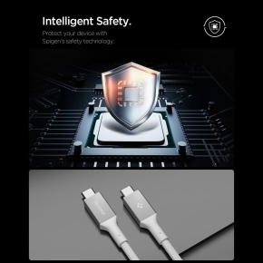 SPIGEN EB10015CC ESSENTIAL TYPE-C CABLE 100W 150CM WHITE