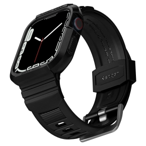 SPIGEN RUGGED ARMOR ”PRO” APPLE WATCH 6  7  8  9  SE 1  2  3 (44  45 MM) BLACK